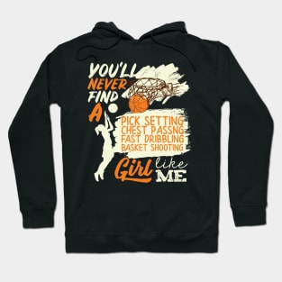 Basketball Girl Like Me Shooting Dribbling Hoodie